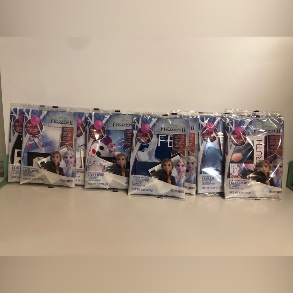 12 Packs Disney Frozen II Trading Cards Stickers Poster Variety Packs.